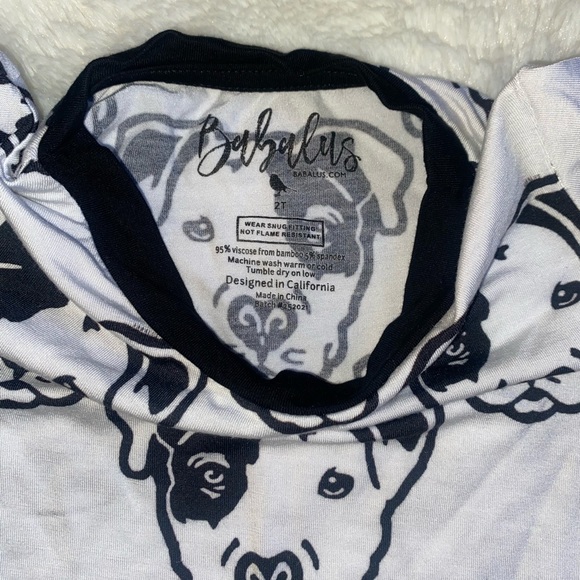 🖤🤍Like New Babalus Pj Set🤍🖤 - Picture 4 of 4